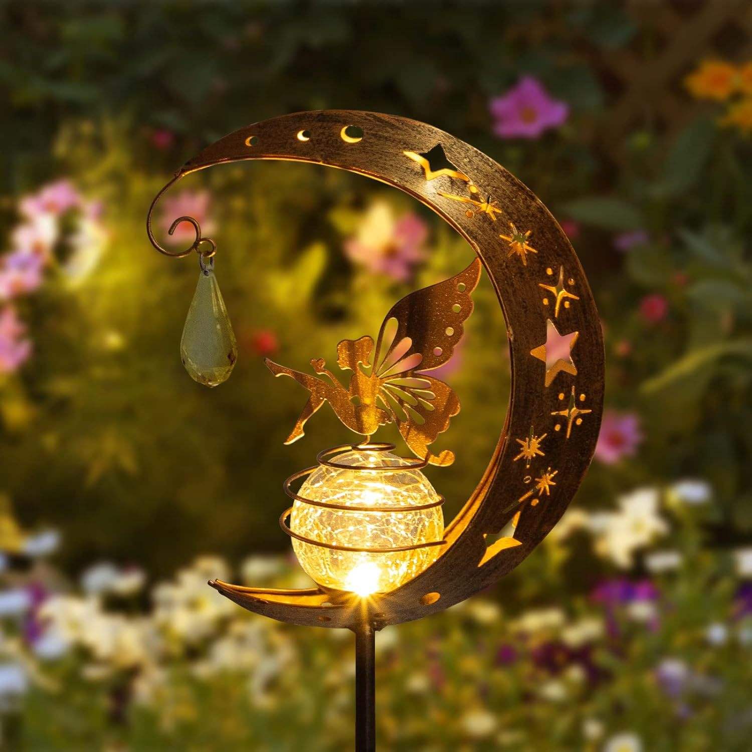 JX Beam YN-P07 Solar Garden Lights - Outdoor Waterproof LED Landscape Lighting for Villa Hotel